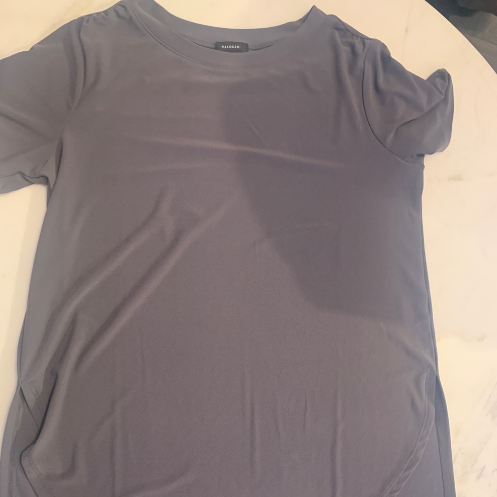 Halogen short sleeve top